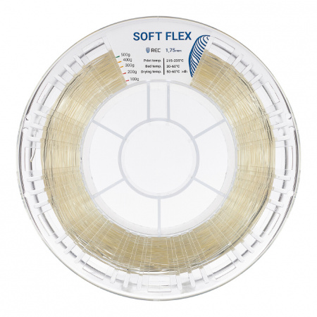 Soft Flex  пластик REC, 1.75 мм, прозрачный, 500 гр.